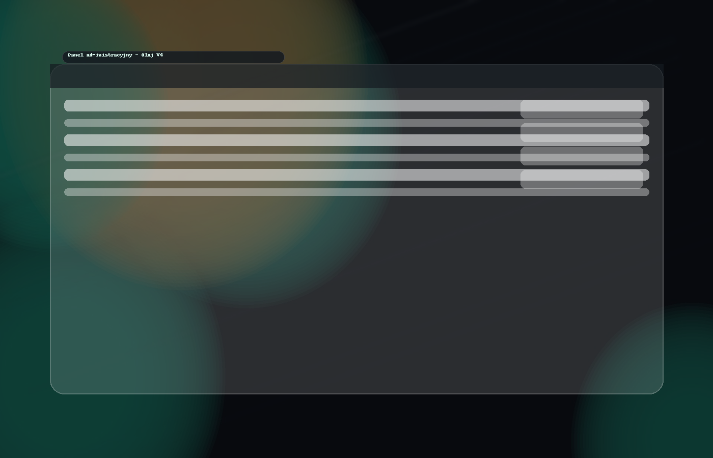 Podgląd panelu Olaj V4